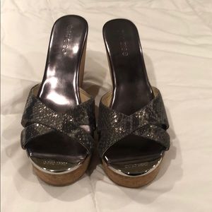 Jimmy choo pandora wedges (excellent condition)